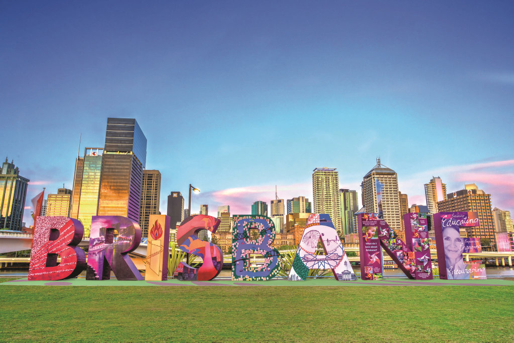 A selfie with the 'Brisbane' sign is a must. A selfie with the 'Brisbane' sign is a must.